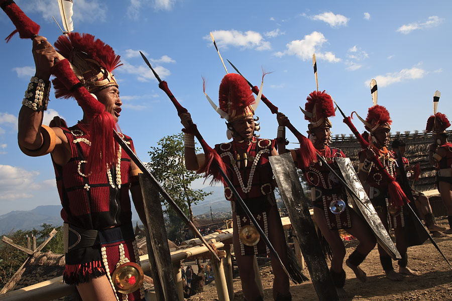  Warriors from the Yimchunger Naga clan